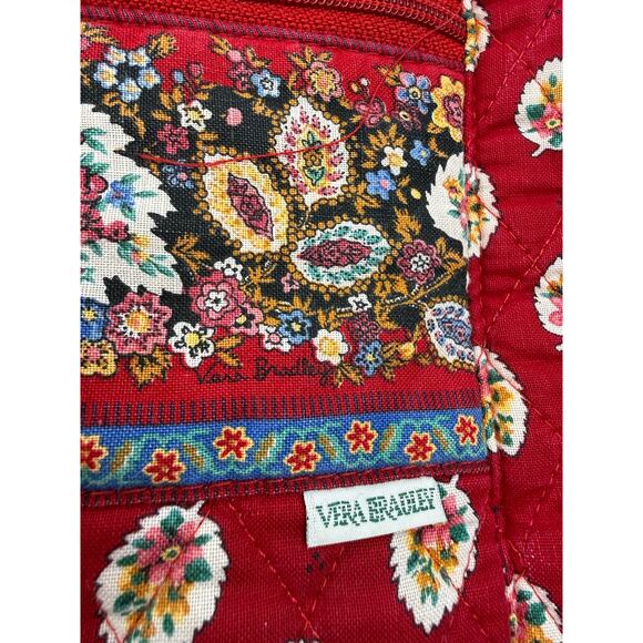 Vintage Vera Bradley Quilted Mini Backpack Red Leaf 1997 Granny Cottage main image 10